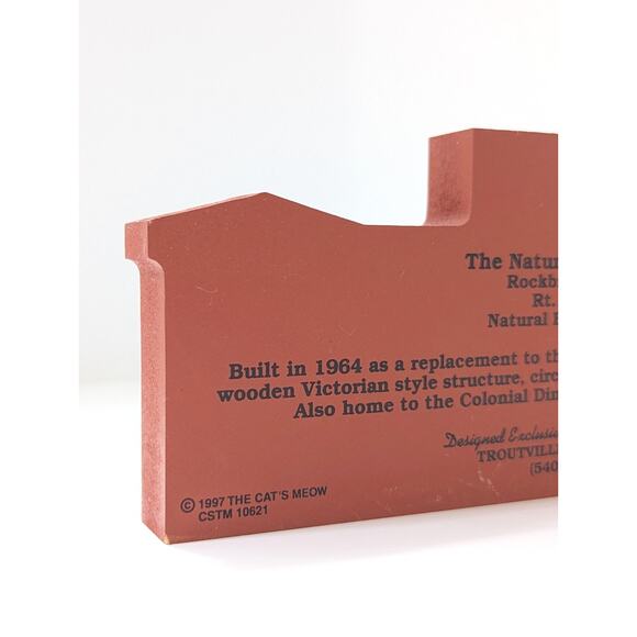 The Cat’s Meow Village Shelf Sitter – Natural Bridge Hotel, Virginia (1997) - Picture 9 of 14